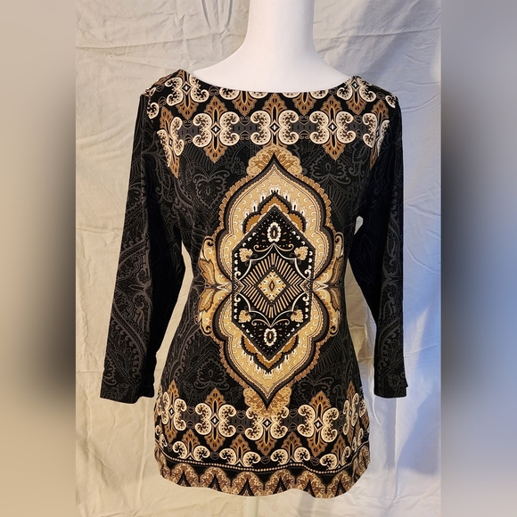 Charter Club tunic style top Med - Picture 2 of 3